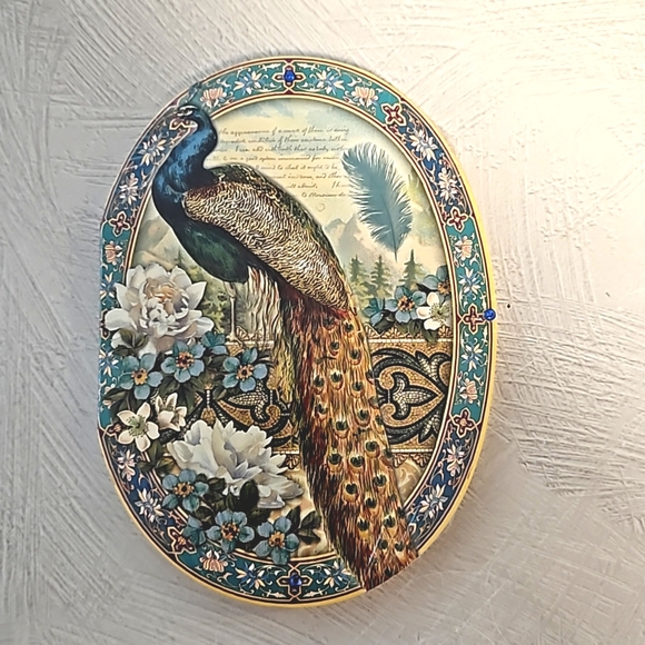 Punch Studio peacock design covered notepad glitter rhinestones 75 sheets NIP - Picture 7 of 7